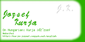 jozsef kurja business card